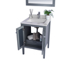 Laviva Mediterraneo, 24, Grey Cabinet & White Quartz Counter 313MKSH-24G-WQ